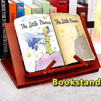 

Toys for Children Wooden Reading Stand Book Holder Laptops Tablet Menu Convenient Available Educational Toys