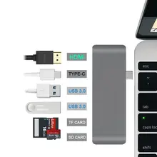 *#Best Price USB-C to HDMI Adapter Thunderbolt 3 USB Type C Hub with TF Micro-SD Reader for For Macbook pro 2015 2016 *#Best Price USB-C to HDMI Adapter Thunderbolt 3 USB Type C Hub with TF Micro-SD Reader for For Macbook pro 2015 2016