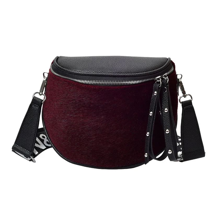 MENGXILU леопардовое седло PU сумки-мессенджеры женские роскошные сумки с буквенным принтом широкий плечевой ремень женская дизайнерская сумка через плечо - Цвет: Burgundy