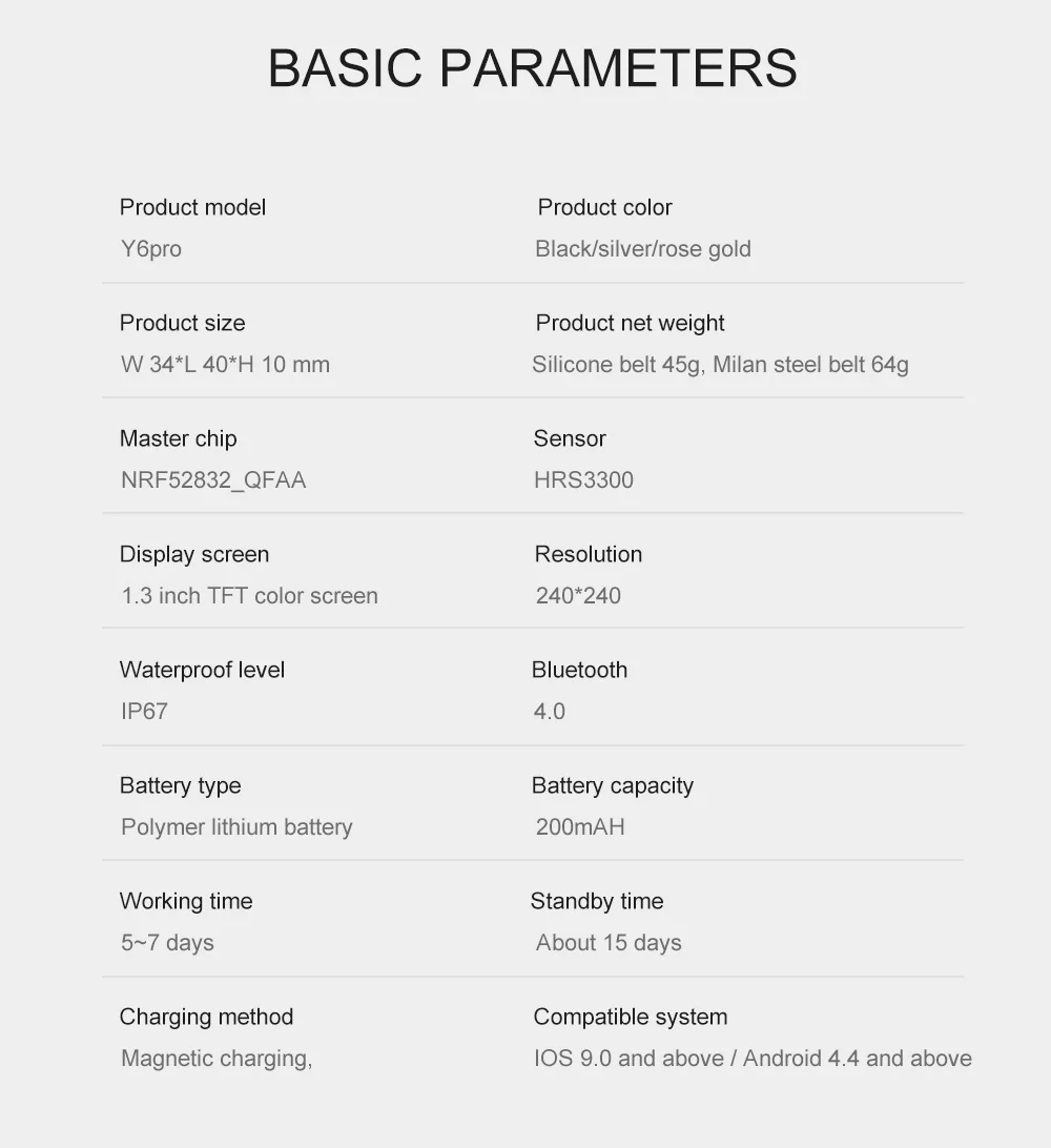 Умные часы Y6 pro, спортивные, водонепроницаемые, смарт-браслет, пульсометр, измеритель артериального давления, фитнес-трекер, умный Браслет для Android IOS