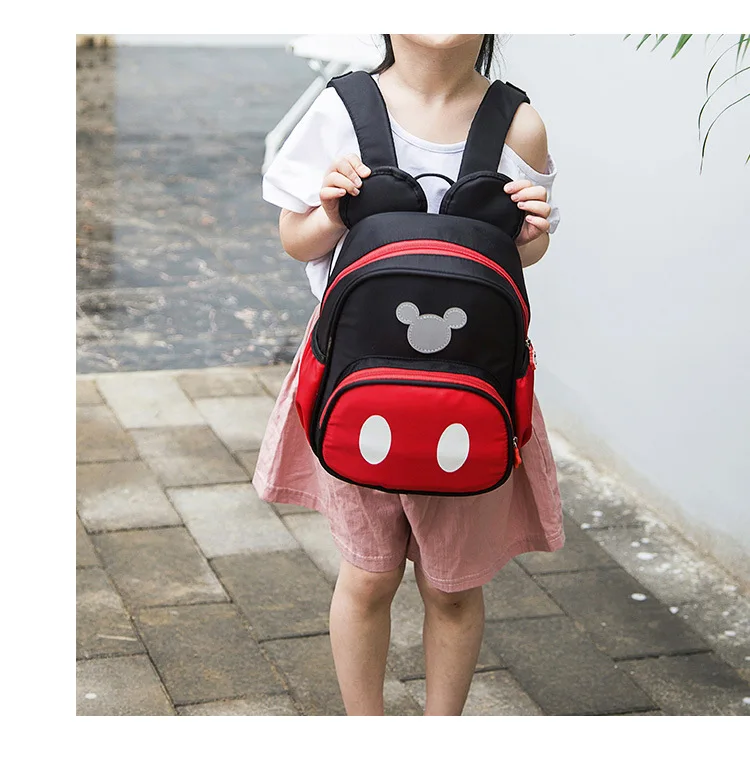 Disney Детская сумка для мальчиков с мультипликационным принтом «Микки» с милым рисунком «Микки Маус» на возраст 2-5 лет старые сумки для школы, Новое поступление, для мальчиков и для девочек рюкзак для путешествий