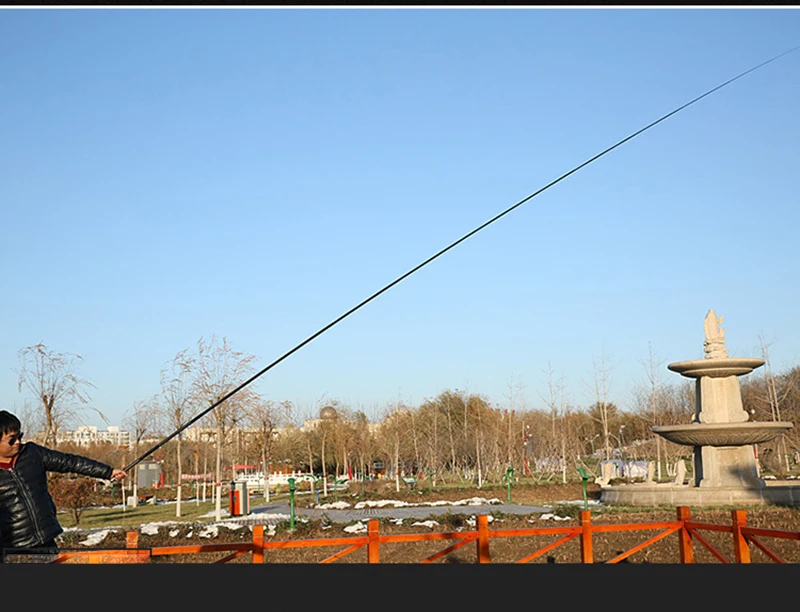 alimentador vara de pesca telescópica ultralong vara