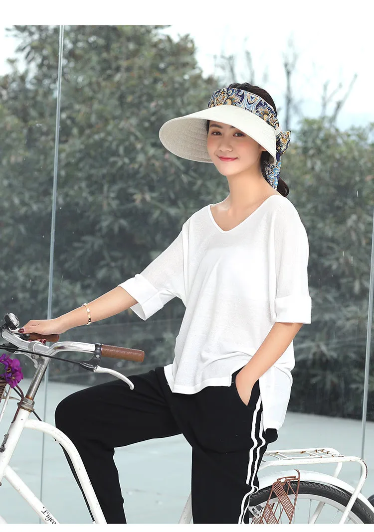 Новинка, летняя мода, корейский стиль, большой козырек, кепки, подходящие по цвету, пляжная шляпа от солнца для женщин