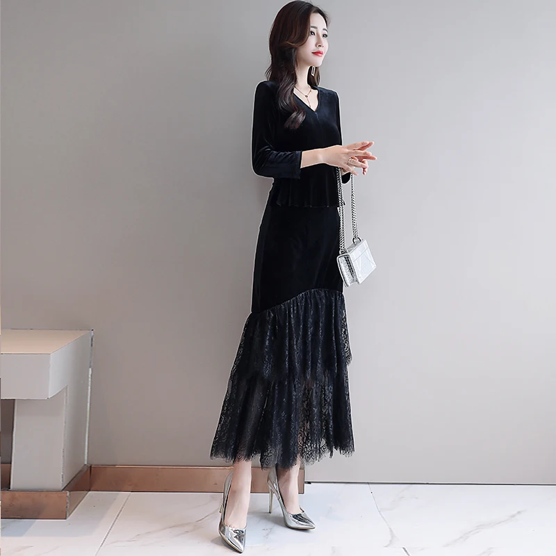 new pattern long gown