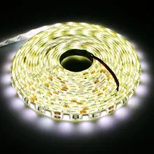 Nature white IP65 Waterproof High brightness 4000K LED Strip Flexible Lights DC12V SMD 5050 5M 60led/M led String Ribbon lamp