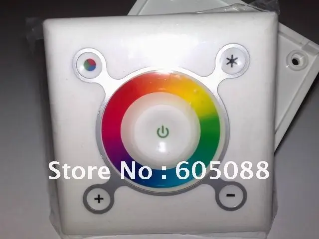 

Christmas Promotion! DC12-24V wall mounted rgb touch dimming led controller for kinds of rgb led luminaires DHL free shipping