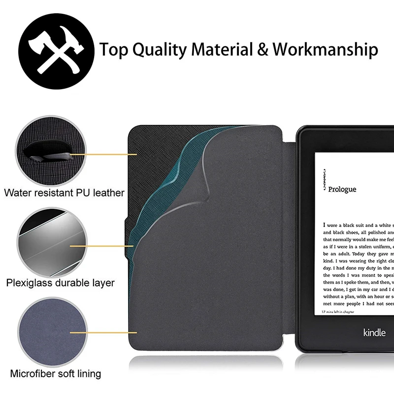 Чехол для Amazon Kindle Paperwhite 1 2 3 тонкий легкий из искусственной кожи Smart Cover подходит для всех поколения Paperwhite до