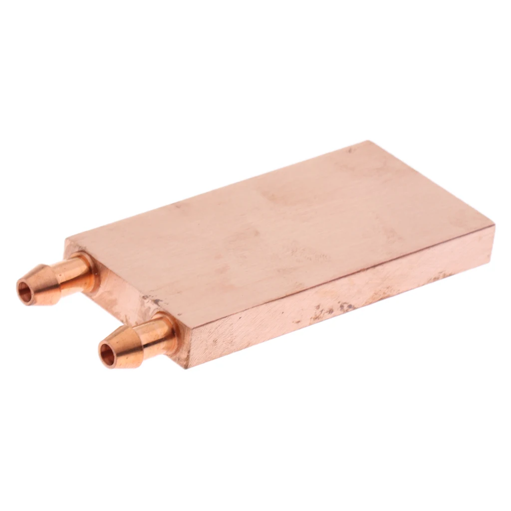 1 Piece DIY Copper Water Cooling Block CPU PC Computer For Graphics GPU Endothermic Head Single-Sided Polished 40*80mm