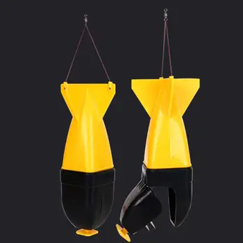 

NEW Plastic Rocket Fishing Tackle Feeder Carp Pellet Float Bait Holder Tackle Tool