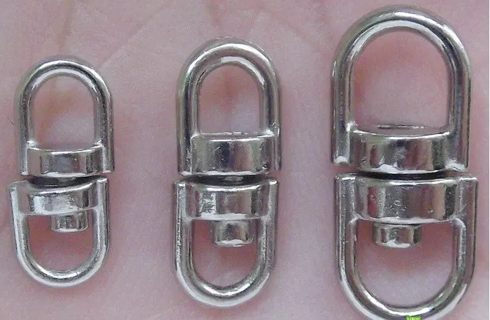 Free Shipping 7*16.5mm Strong WGP Swivel Jewelry Accessories/Connector Link Rhodium Plated Keychains Connector 100pcs/lot | Украшения и