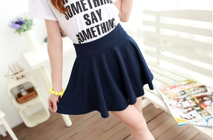 Sophie Sweety summer American School Style elegant half Pleated mini Skirts high waist Korean Solid Color Female Lolita Pleated Skirts