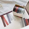 5 pcs Pure color paper masking tape set Cherry blossoms Autumn leaves washi tapes sticker ablum decoration Stationery A6773 ► Photo 2/6