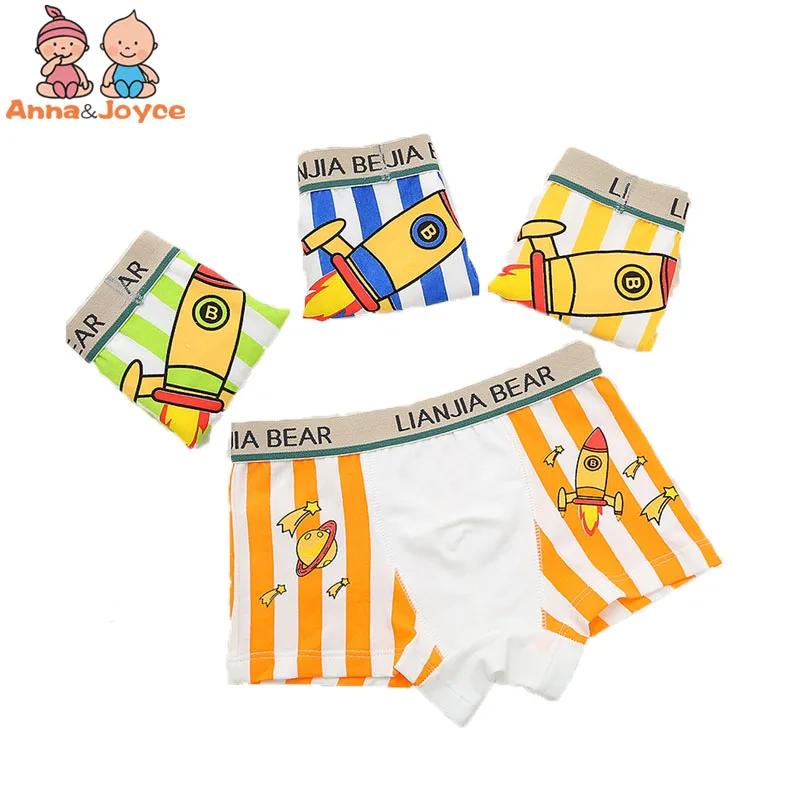2 Pcs/lot Boys Boxer Children Underwear Male Cotton Baby Underwear