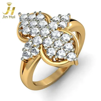 

Jinhui Women The Aphrodite Ring Solid 18K Yellow 750 Gold 0.808CT Natural Diamond Jewelry Free Engraving