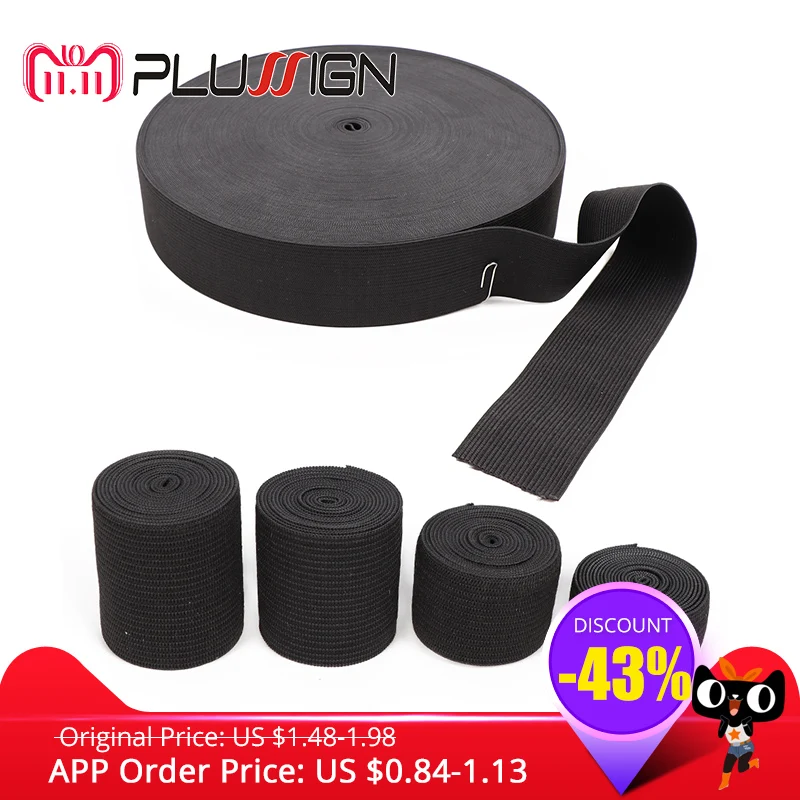 Plussign Wig Elastic Band 15 25 35 40Mm Knit Band Waistband Elastic For Wig & Extension Thick Great Wide Elastic Bands 1.1 Yard Plussign Wig Elastic Band 15 25 35 40Mm Knit Band Waistband Elastic For Wig & Extension Thick Great Wide Elastic Bands 1.1 Yard