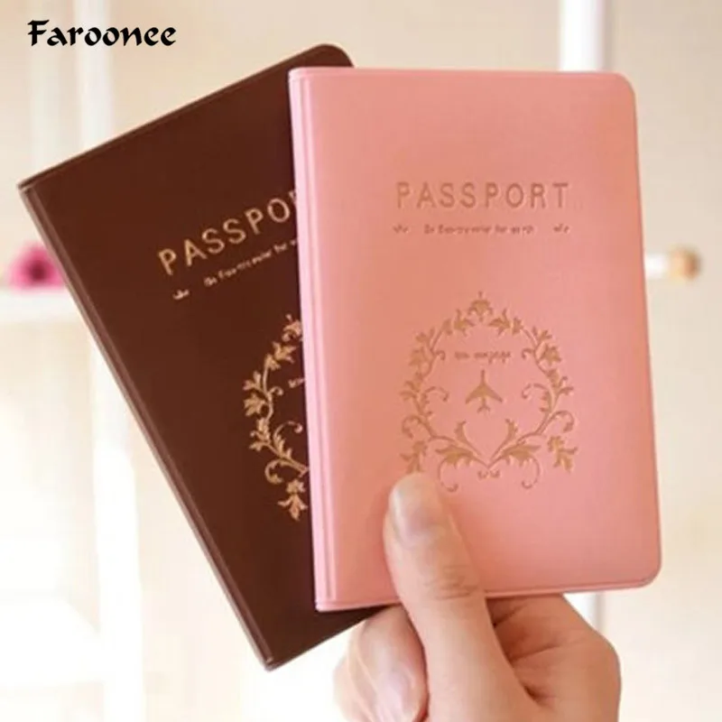 

2018 New Useful Travel Utility Simple Passport ID Card Cover Holder PU Leather Case Protector Portable Practical Holders P631