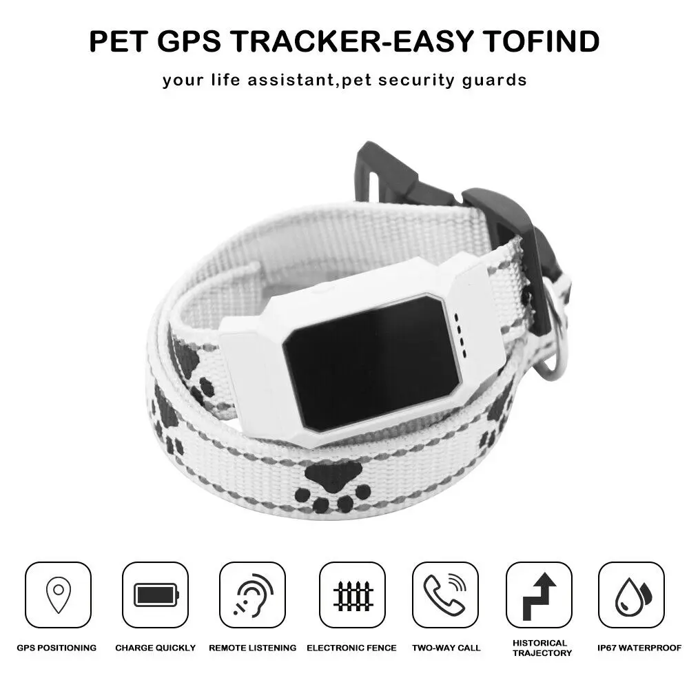 

Original Pet Dog GPS Collar Tracker GPS Locator Tracing Finder for Pet Car Kids Tracking Anti-Lost Recording Trace Devicer