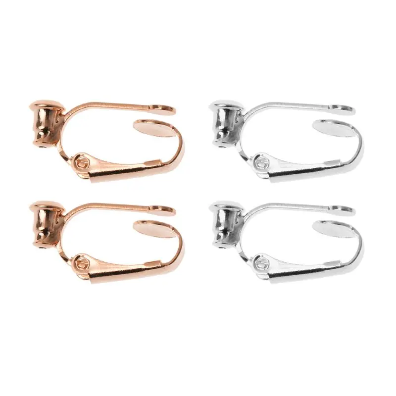 

1 Pair DIY Earring Converters For No-pierced Ears Turn Any Stud Into A Clip-On
