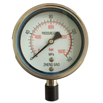 

YBF100 0-160MPA stainless steel high temperature pressure gauge pressure gauge chlorine resistant anti-corrosion pressure gauge