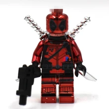 50 шт. строительные блоки супергероя Chrom Deadpool, блоки, друзья для девочек и мальчиков, детские игрушки brinquedos menina