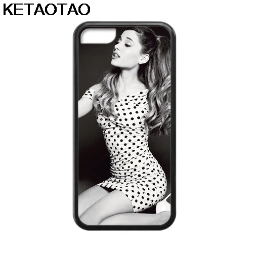 KETAOTAO Ariana rande чехлы для телефонов iPhone 4S SE 5C 5S 6S 7 8 6Plus 7Plus 8Plus X Samsung чехол Мягкий ТПУ