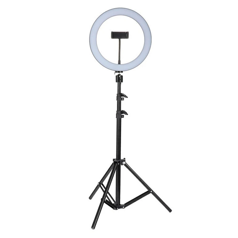 

Dimmble Fill Ring Light With Triopd and Phone Clip Live Streaming Selfie Studio Photographic Lighting