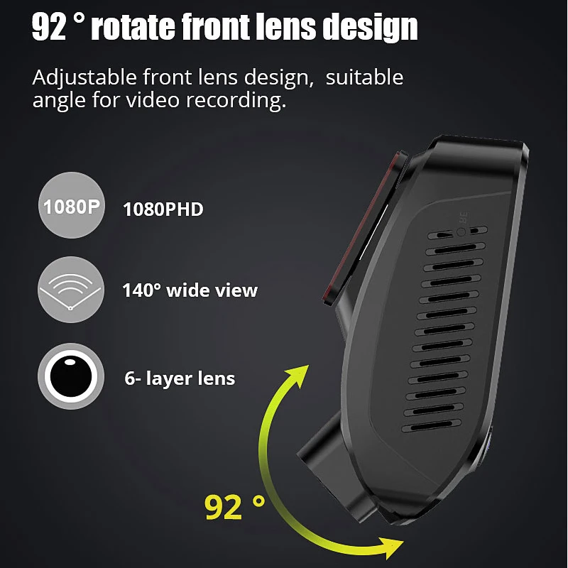 E ACE 3g Wi Fi Dvr FHD 1080 P двойной объектив регистраторы gps трек журнала удаленного Live View