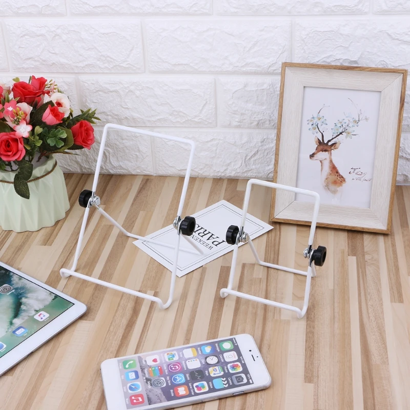 High Quality Metal&Plastic Universal Holder 360 Degree Adjustable Foldable Metal Wire Stand Mount For iPad Tablet