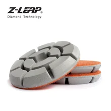 Z-LEAP " 4" алмазная полировальная площадка 3 шт. для сухого влажного использования шлифовальный диск для пола мраморный гранит ремонт пола шлифовальные колодки