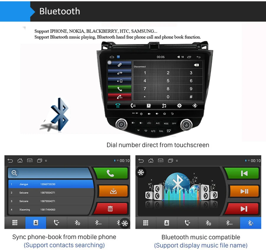 Perfect Car GPS Navigation Radio For HONDA Accord 7 RAM1G 32G 7th 2003-2007 Android 7.1 Quad Core 10.2 inch Bluetooth Multimedia Player 4 Perfect Car GPS Navigation Radio For HONDA Accord 7 RAM1G 32G 7th 2003-2007 Android 7.1 Quad Core 10.2 inch Bluetooth Multimedia Player 4