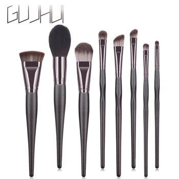 

8 Pcs/set Makeup Brush Kit Nylon Fiber Wooden Handle Cosmetic Set Powder Foundation Brush Tool Pincel Maquiage