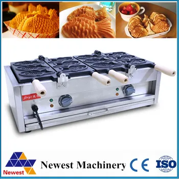 

6PCS New Style Fish Shape with Open Mouth Taiyaki Maker Machine for Korea Ice Cream Taiyaki/Open Mouth Ice Cream Taiyaki Machine