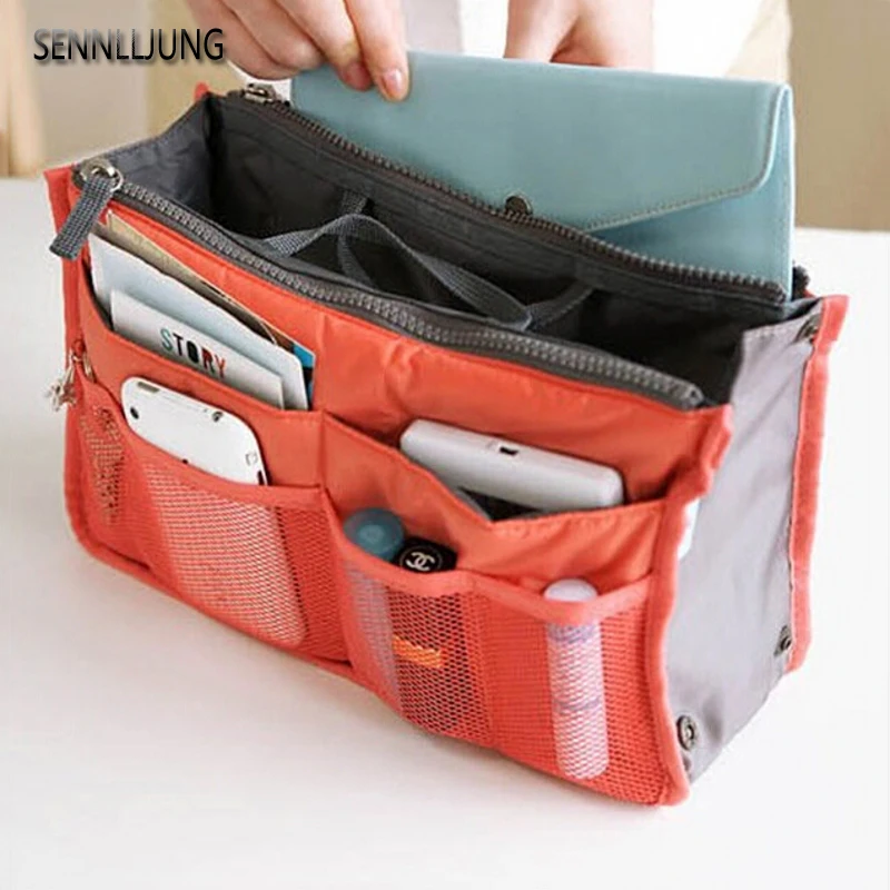 

12 Colors Multi Functional Cosmetic Bags Storage Make Up Organizer Bag Women Men Casual Travel Bag Bag In Bag Makeup Handbag