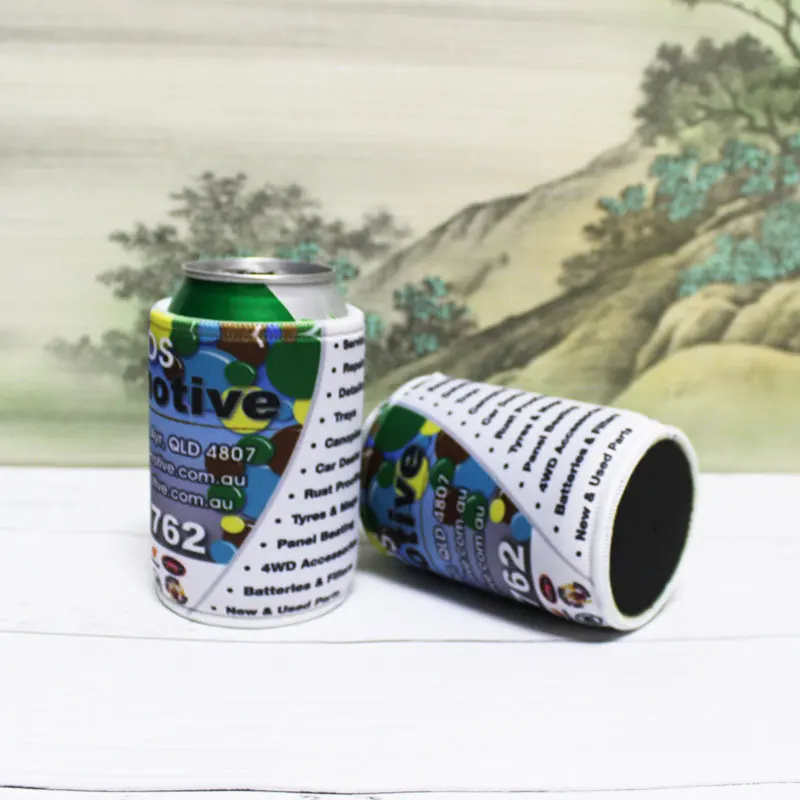 

200pcs/lot Custom Australia Stubby Holders Neoprene Beverage Holder Stubbie For Business Beer Can Coolers Promotional Gift