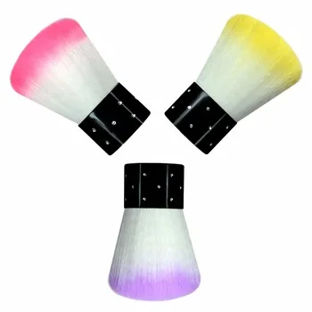 WUF 1 Piece Colorful Nail Tools Brush For Acrylic &amp;amp; UV Gel Nail Art Dust Cleaner Tools Multi-Color Nail Brush