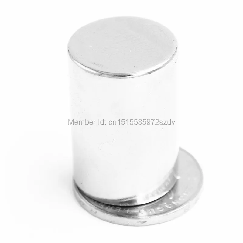

2pcs Strong Round Dia 20mm x 30mm N35 Rare Earth Neodymium Magnet Art Craft Fridge 20x30mm