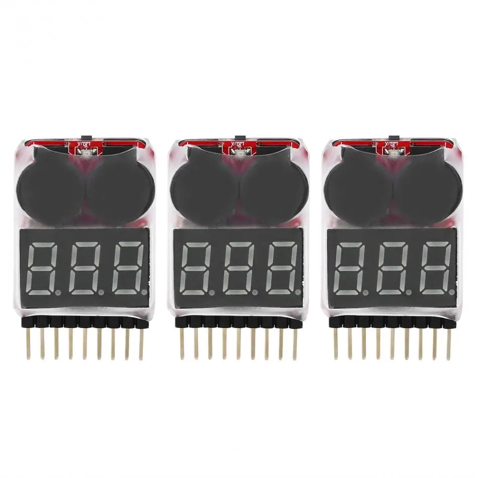 3Pcs set RC 1S 8S Lipo font b Battery b font LED Indicator Tester Low Voltage