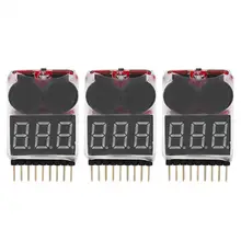 3Pcs set RC 1S 8S Lipo font b Battery b font LED Indicator Tester Low Voltage