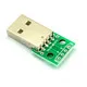 1PCS USB Male Head Turn Dip Module 2.54mm Dip 4P Turn Dip Has Welding Mobile Power Cable