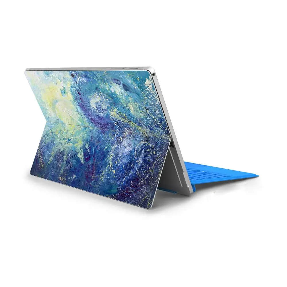 Наклейки для ноутбука microsoft Surface Pro 6 Pro 5 Pro 4 геометрический блокнот с рисунком задняя крышка для Surface Pro 4 ПВХ винил кожа