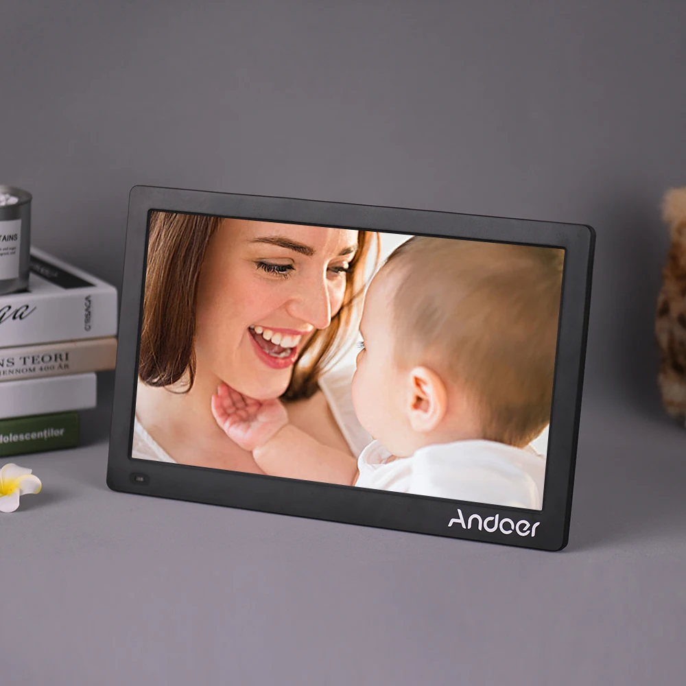 Andoer 15,6 дюймов цифровая фоторамка HD рекламная машина полный вид ips экран поддержка игры с дистанционным управлением Рождественский подарок