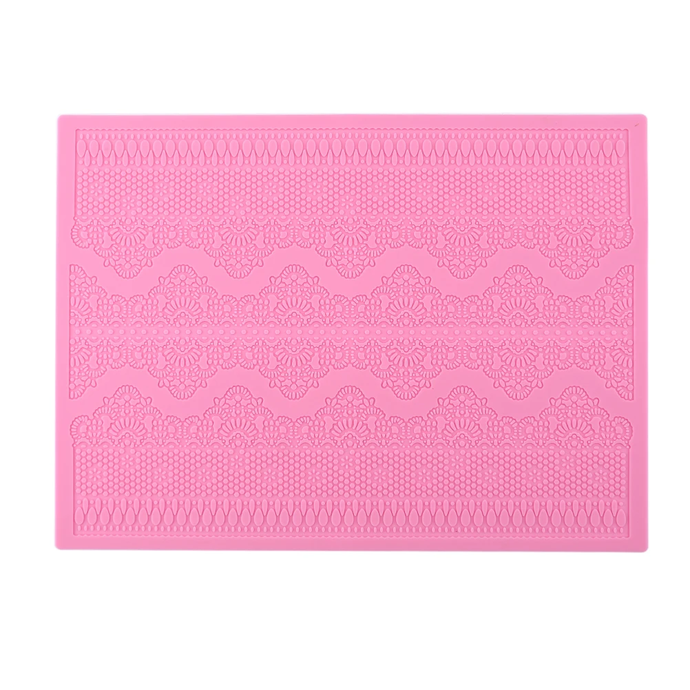 Cake Mold Silicone Embossing Cake Mat Textured Lace Silicone Cake Pad
