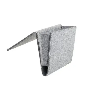 

Sofa Armrest Organizer Couch Multifunctional Bedside Storage Bag Book Remote Control Container Holder (Grey)