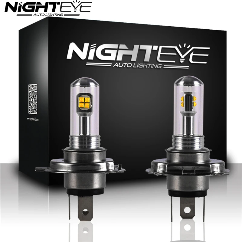 

2Pcs NIGHTEYE A334 Car LED Fog Light IP68 Waterproof 80W 6000K 9005 9006 H4 H7 H11 Fog Lamp Automobile Headlight
