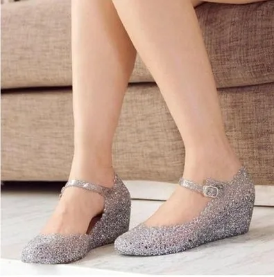 jelly shoes wedges