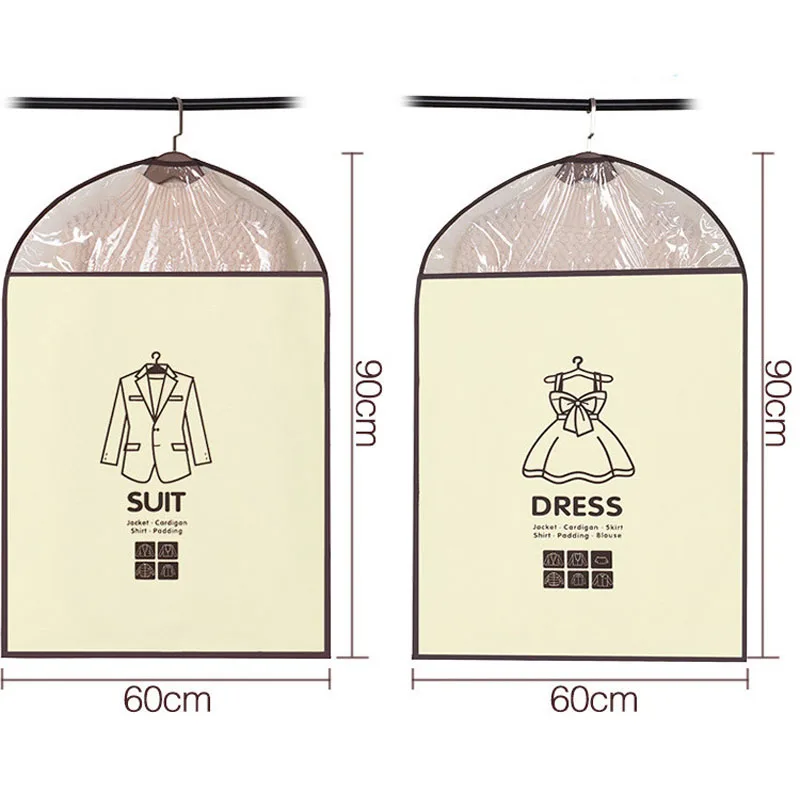 Чехол для одежды для защиты от пыли одежда нетканый чехол для одежды для защиты от пыли влагостойкие организационное хранение мешка для пыли чехол для одежды чехол