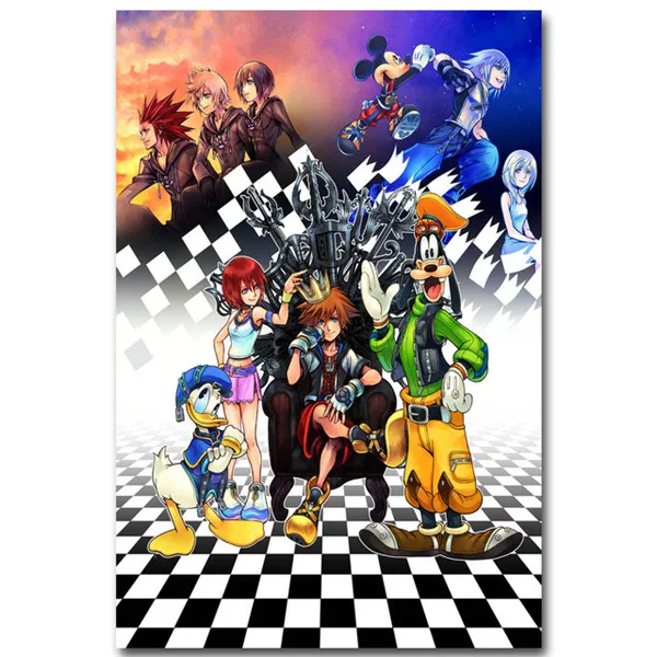 Домашний декор 5D Вышивка DIY Алмазная настенная живопись Kingdom Hearts Аниме Вышивка крестиком полная квадратная дрель вышивка бисером наклейка картина - Цвет: Diamond LXR1547-02