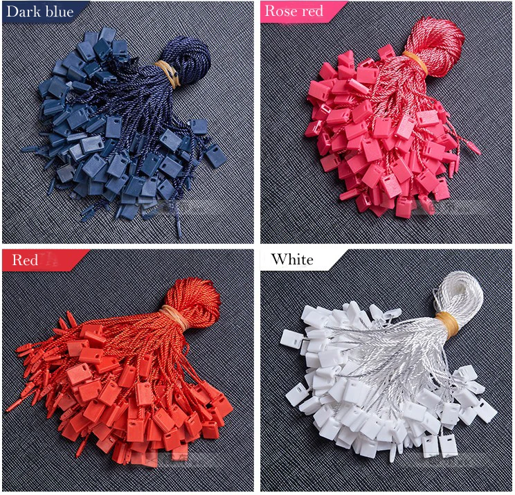 

7''/18cm 200pcs/lot Hang Tag Nylon String Lock Pin Loop Fastener Hook Ties Cordsgarment cords tags ITOLOX Hanging Tablets