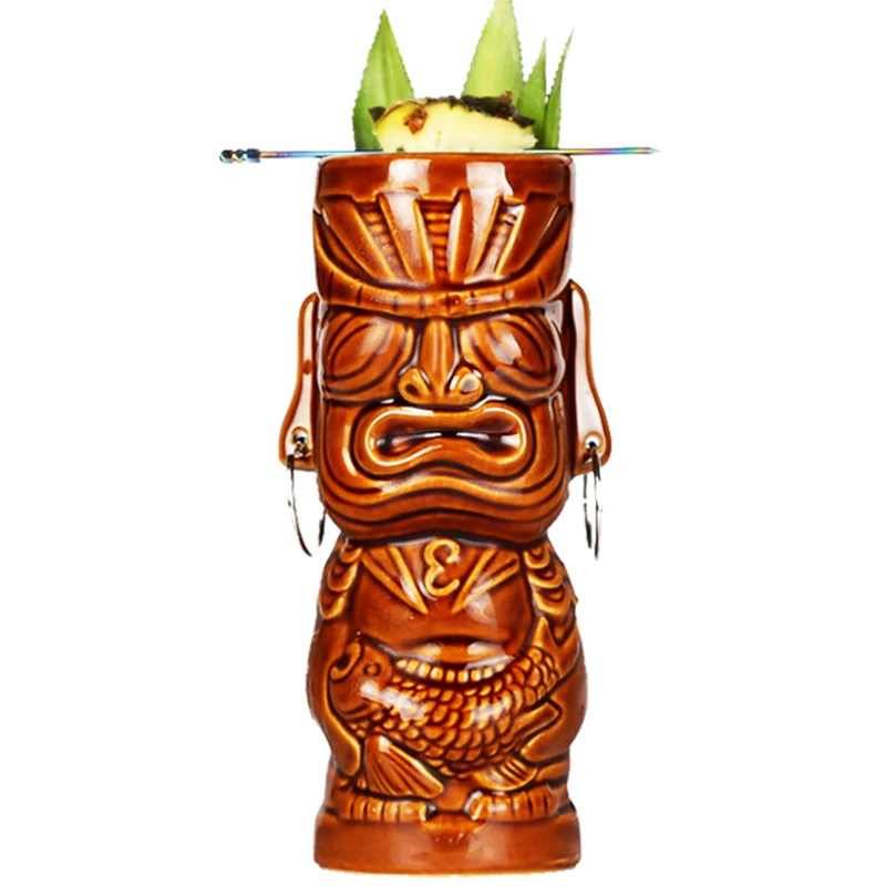 Hawaii Tiki кружки, Коктейльные кружки, пивные кружки для напитков, кружки для вина, керамические кружки Tiki