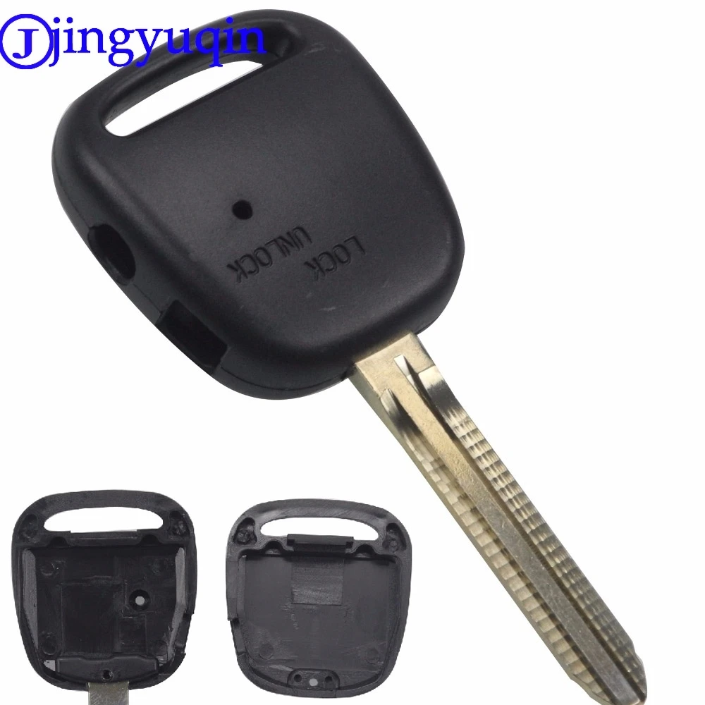 

jingyuqin 2 Buttons Side Remote Fob Car Key Shell Case Cover For TOYOTA Carina Estima Harrier Replacement Uncut Blade New